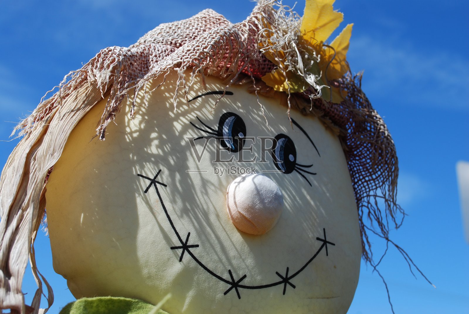 稻草人贴装饰照片摄影图片