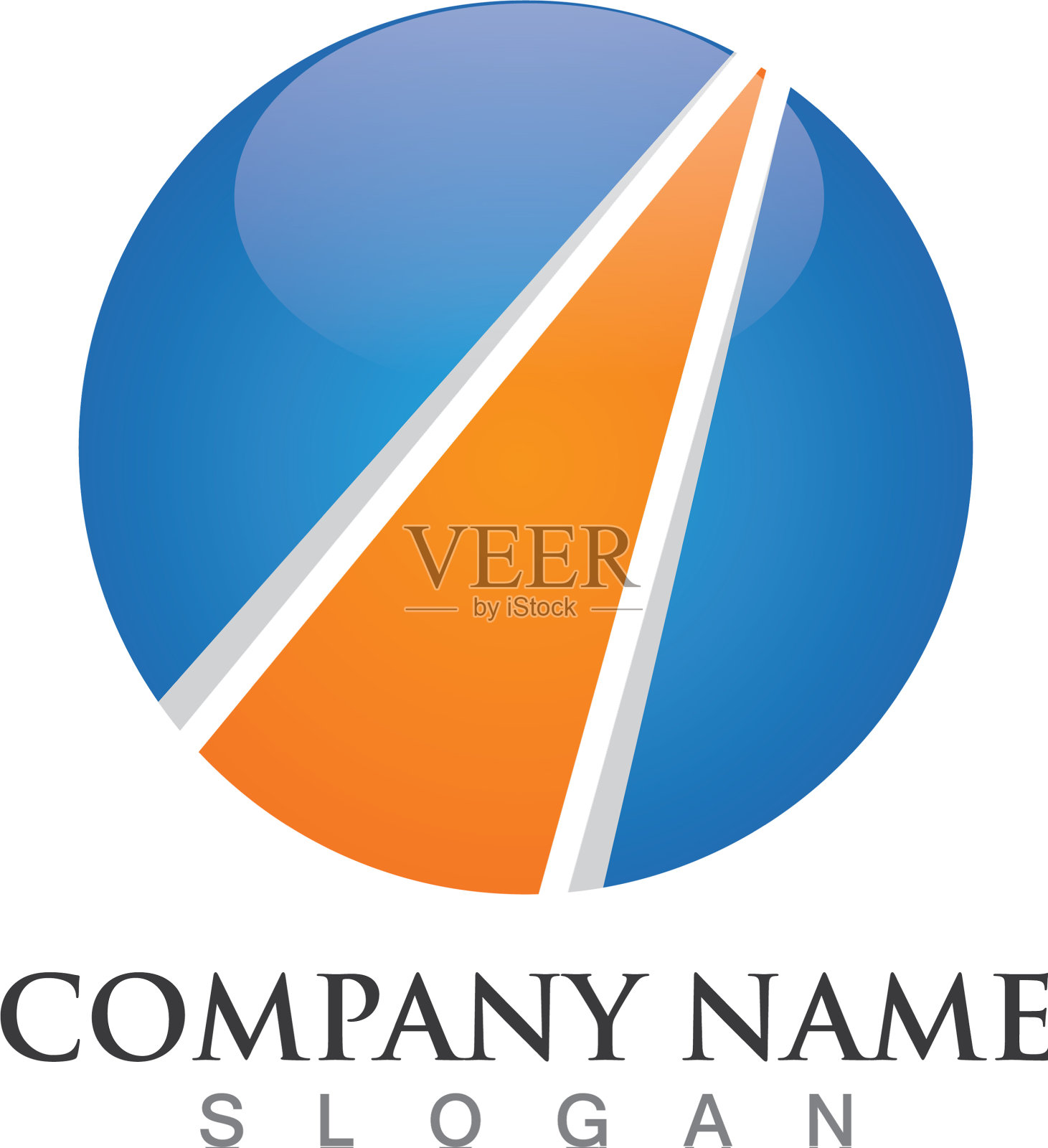 企业财务标志和符号概念插画图片素材