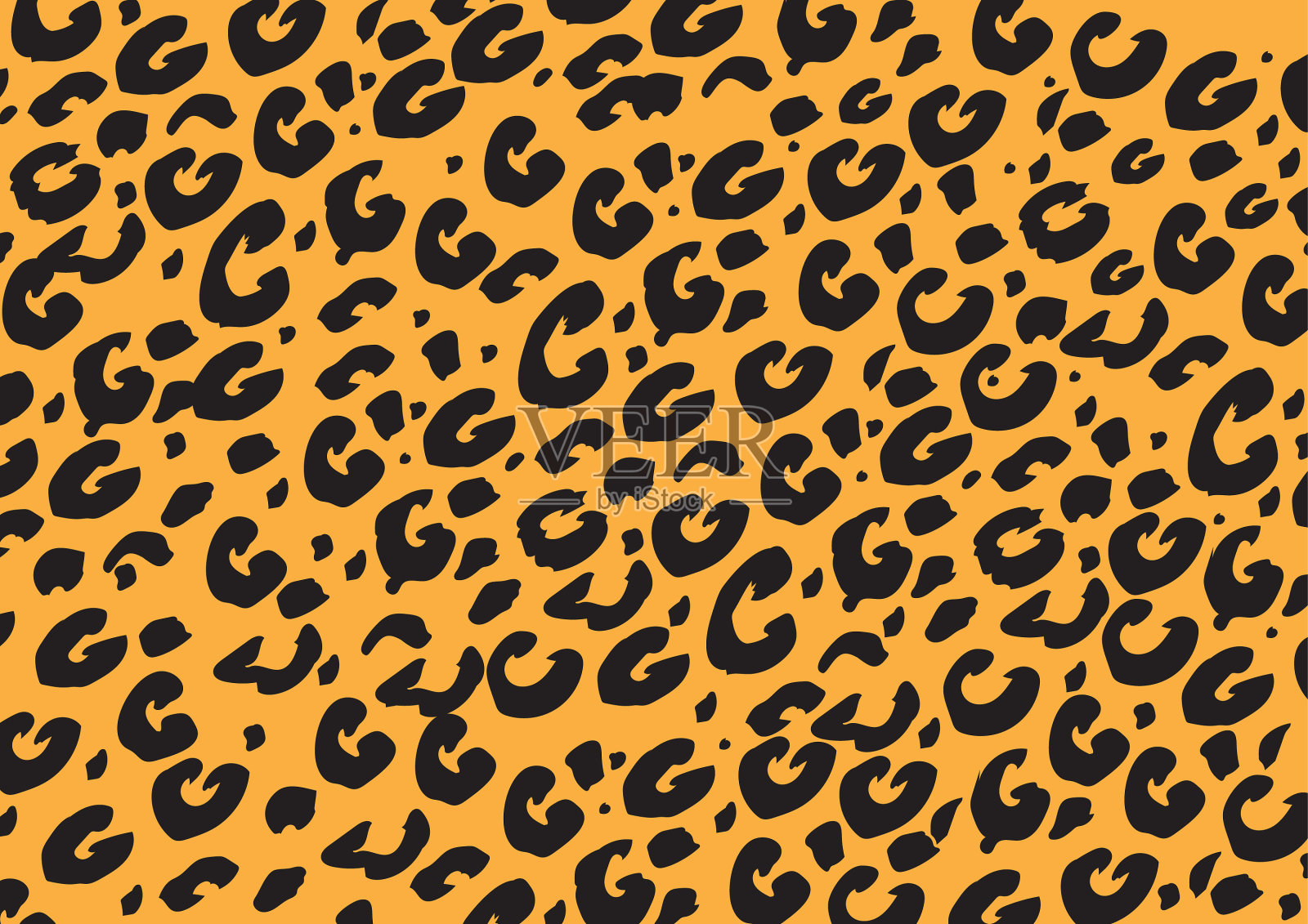 豹纹纹理抽象背景插画图片素材