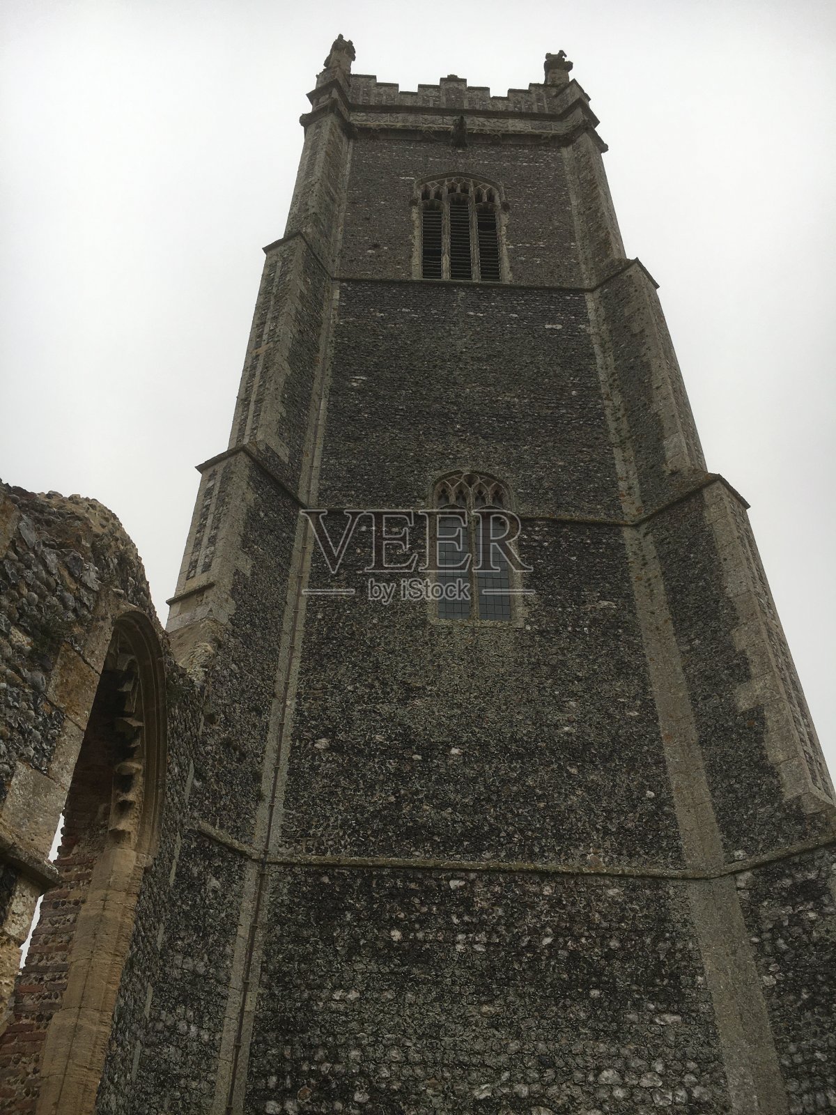 圣安德鲁教堂瓦伯瑞克萨福克与彩色玻璃窗照片摄影图片