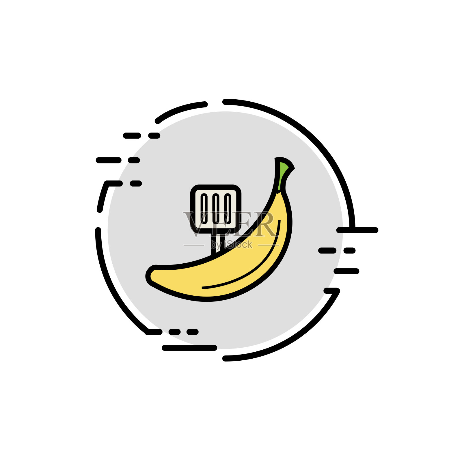 香蕉图标插画图片素材