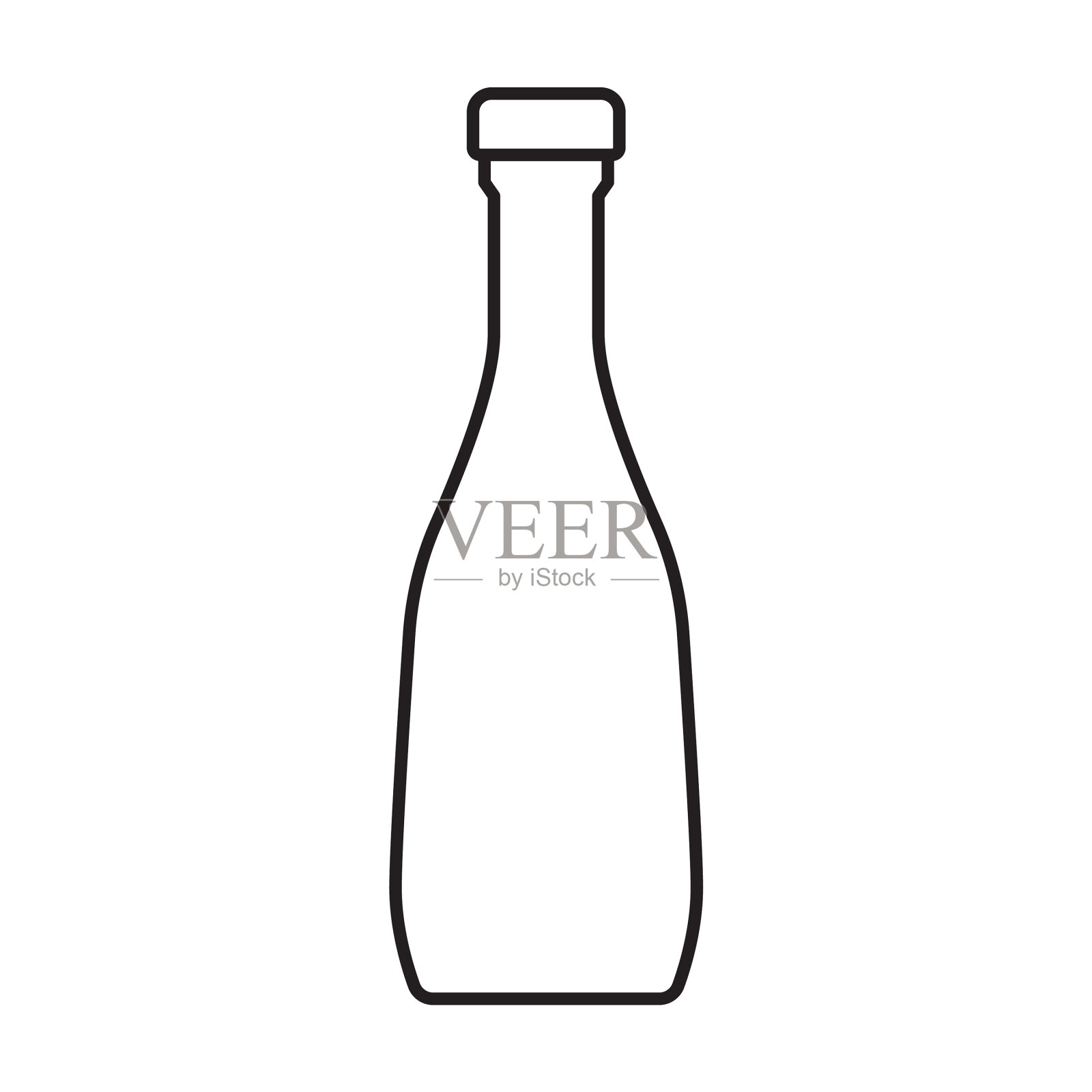 番茄酱图标轮廓图标孤立插画图片素材