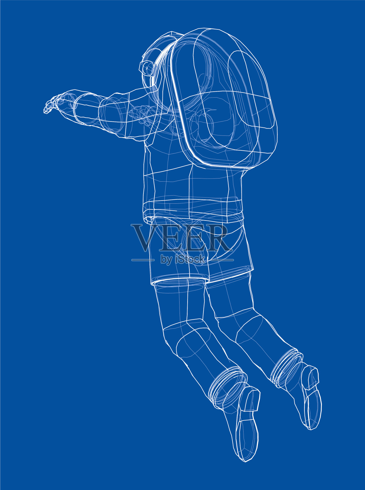 宇航员概念渲染3d插画图片素材