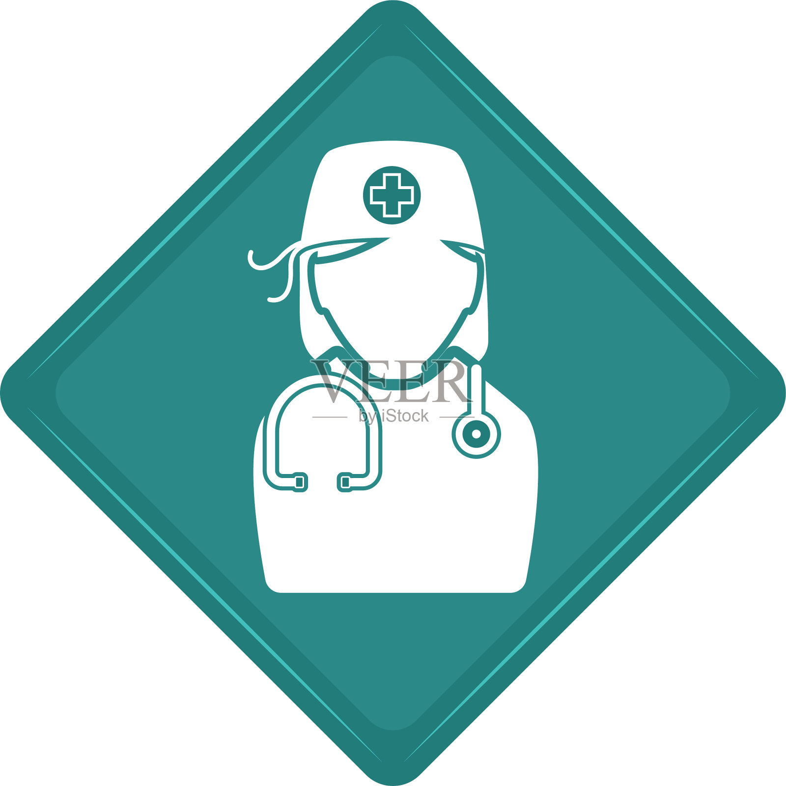 粘贴一个医生图标插画图片素材