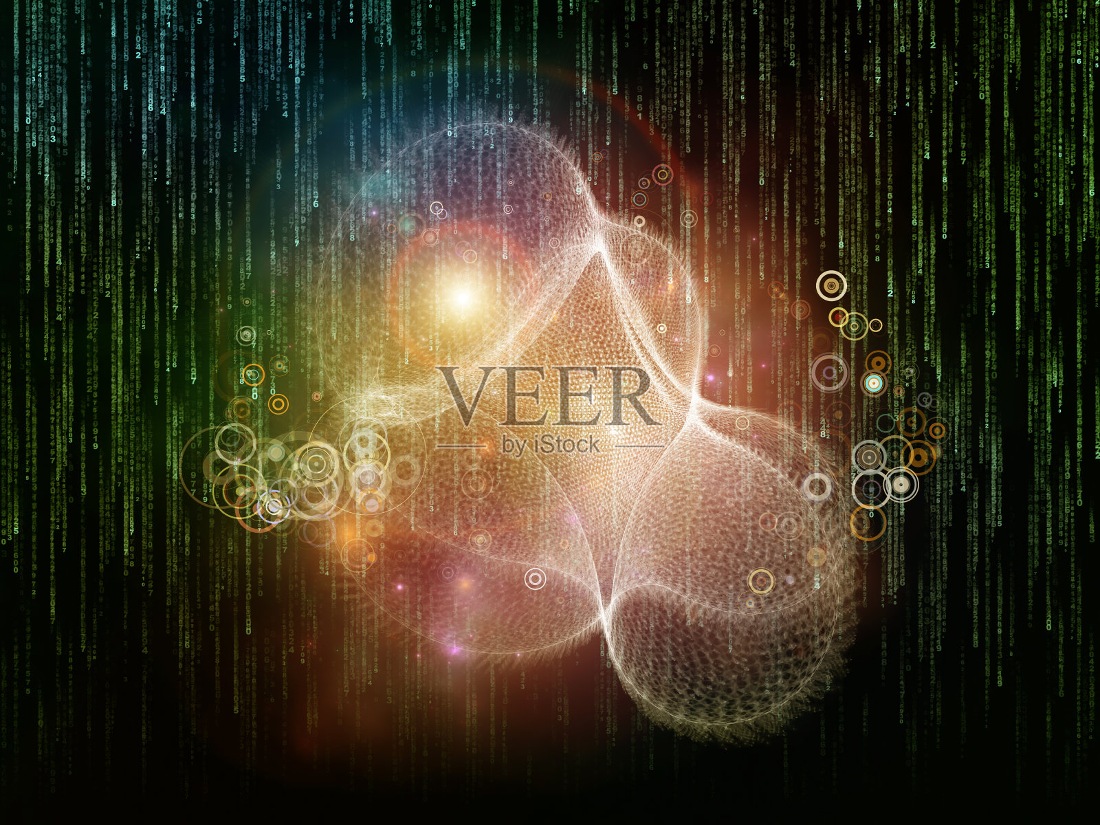 虚拟到真实插画图片素材