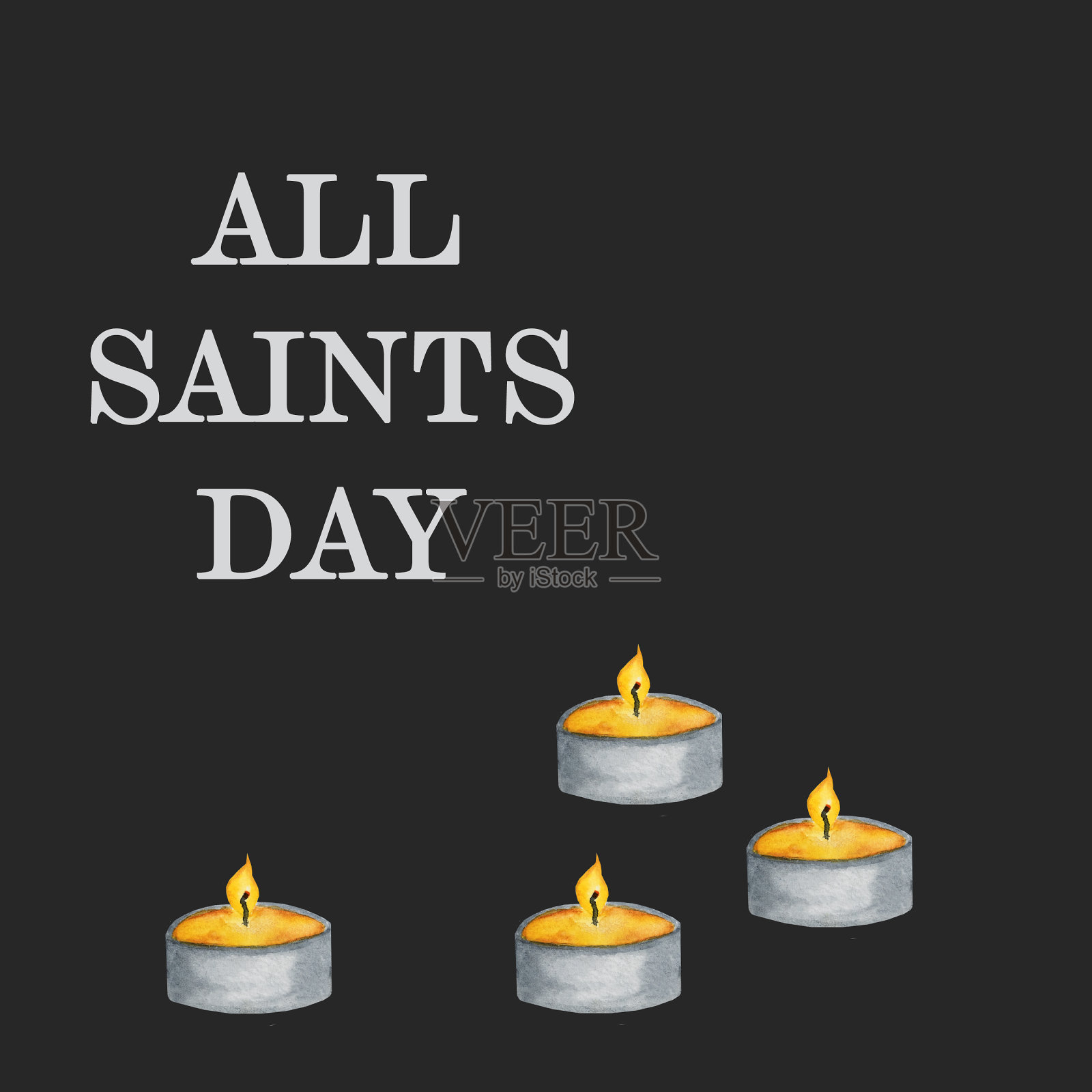 万圣节贺卡特写插画图片素材