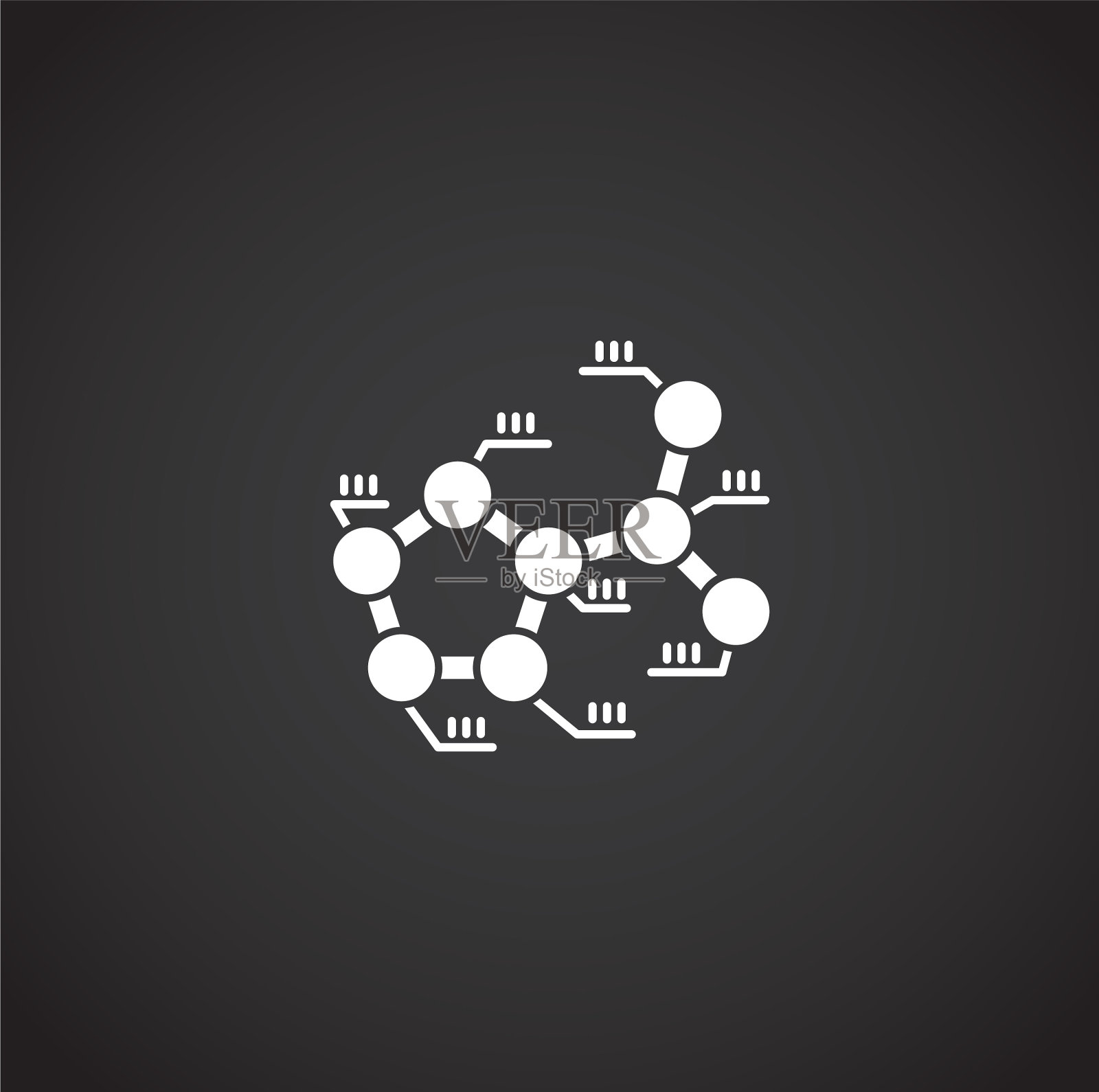 酸相关图标的背景图形和图标素材