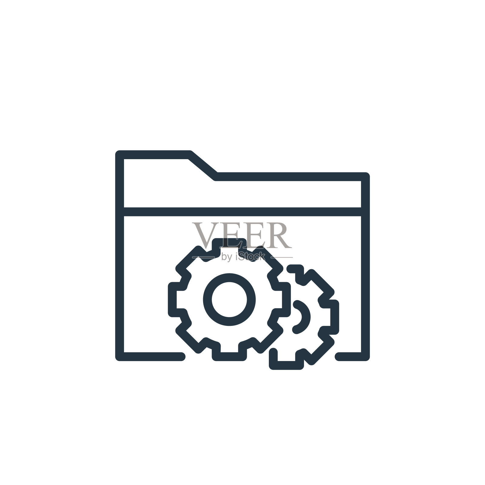 文件管理矢量图标孤立在白色背景。大纲,细线文件管理图标,用于网站设计和移动,应用程序开发。细线文件管理大纲图标矢量。图标素材