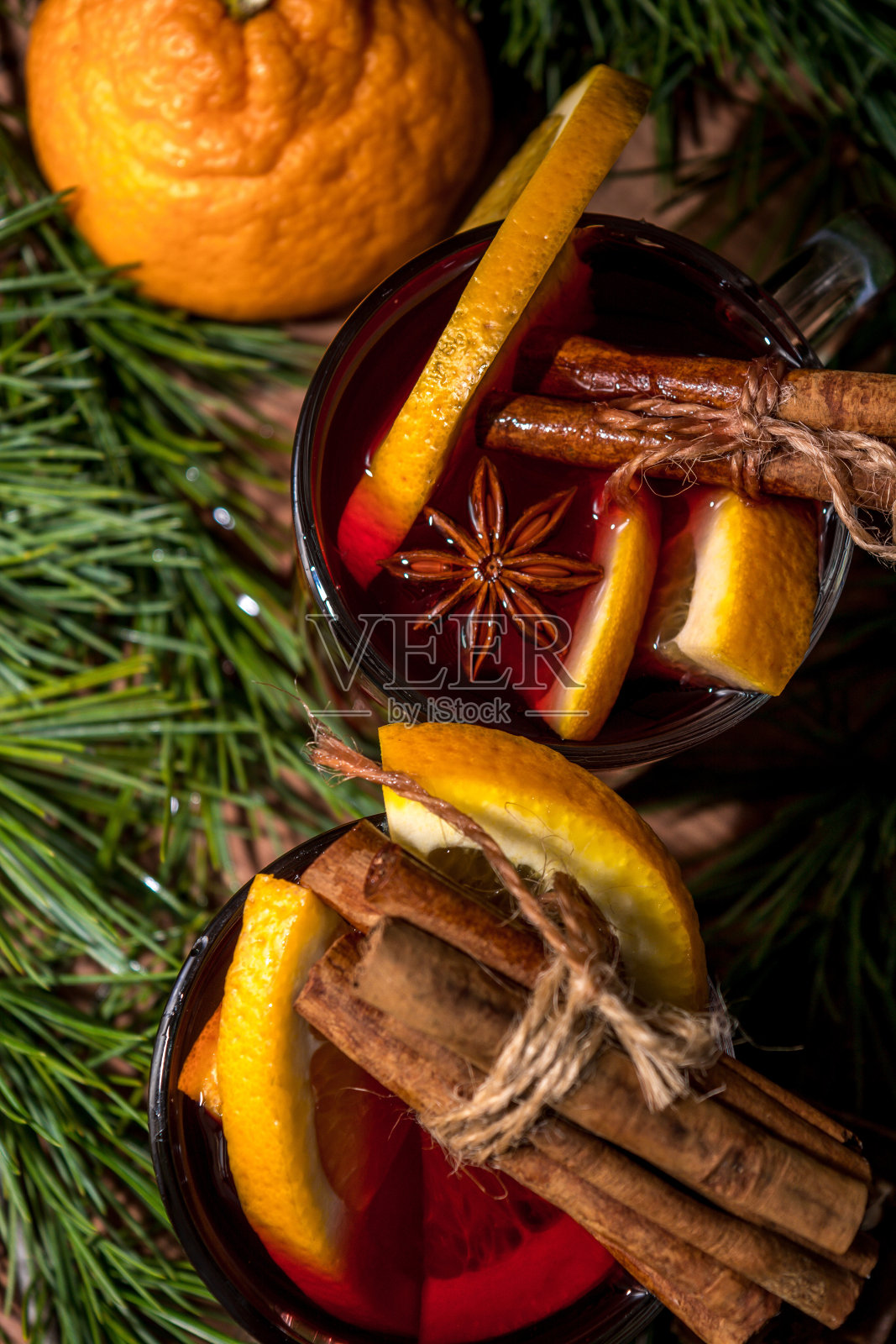 加香料的热葡萄酒照片摄影图片