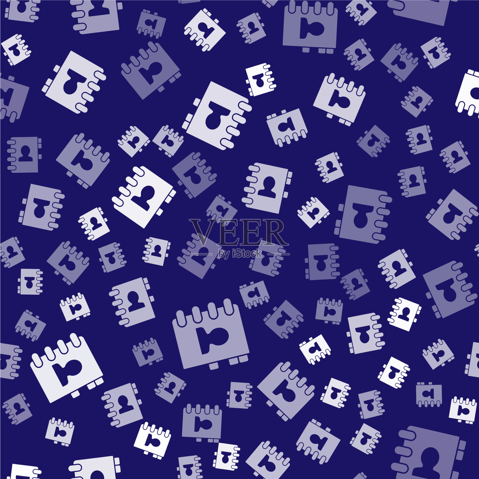 白色地址簿图标隔离无缝模式插画图片素材