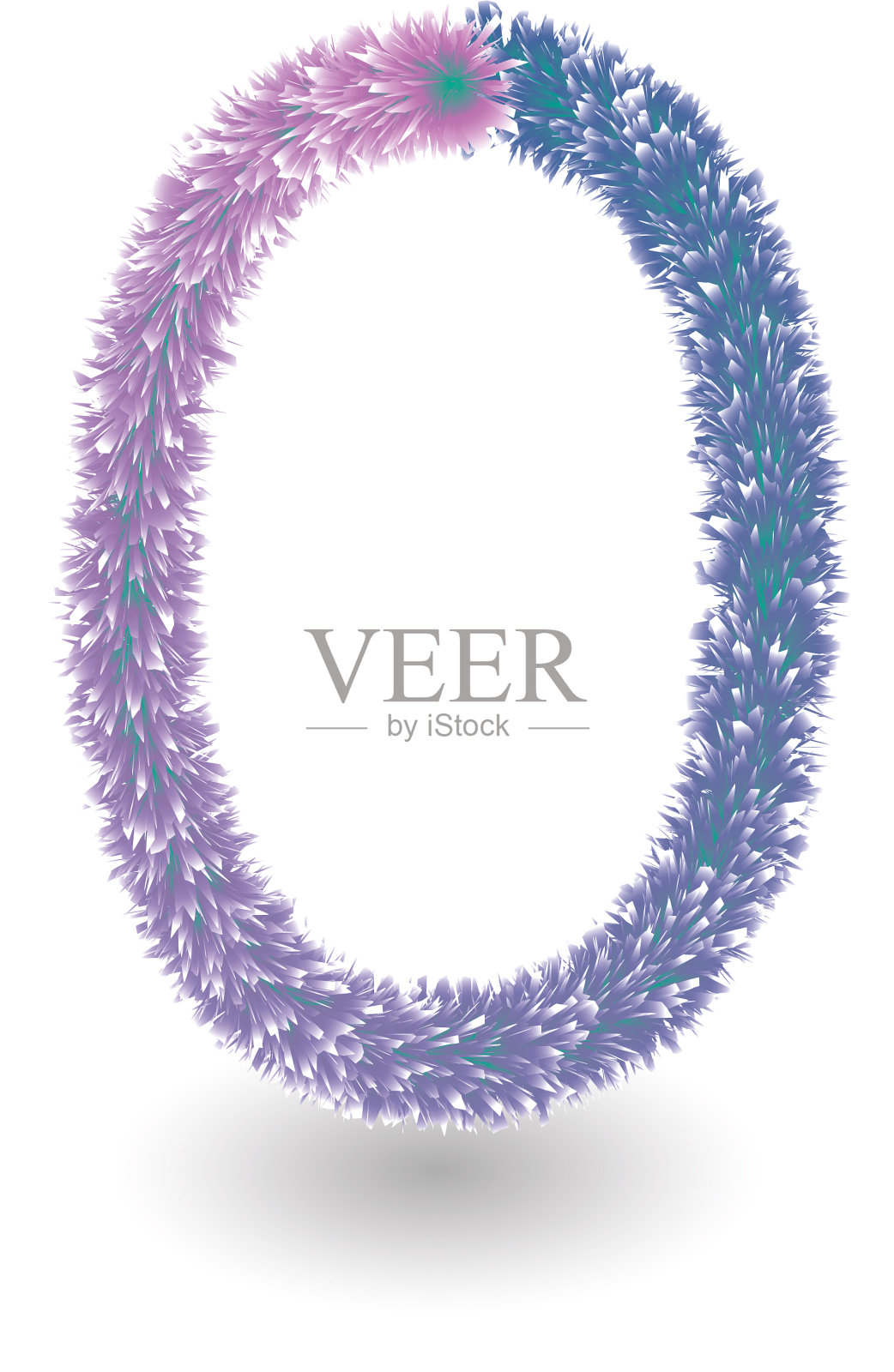 毛皮数字3插画图片素材