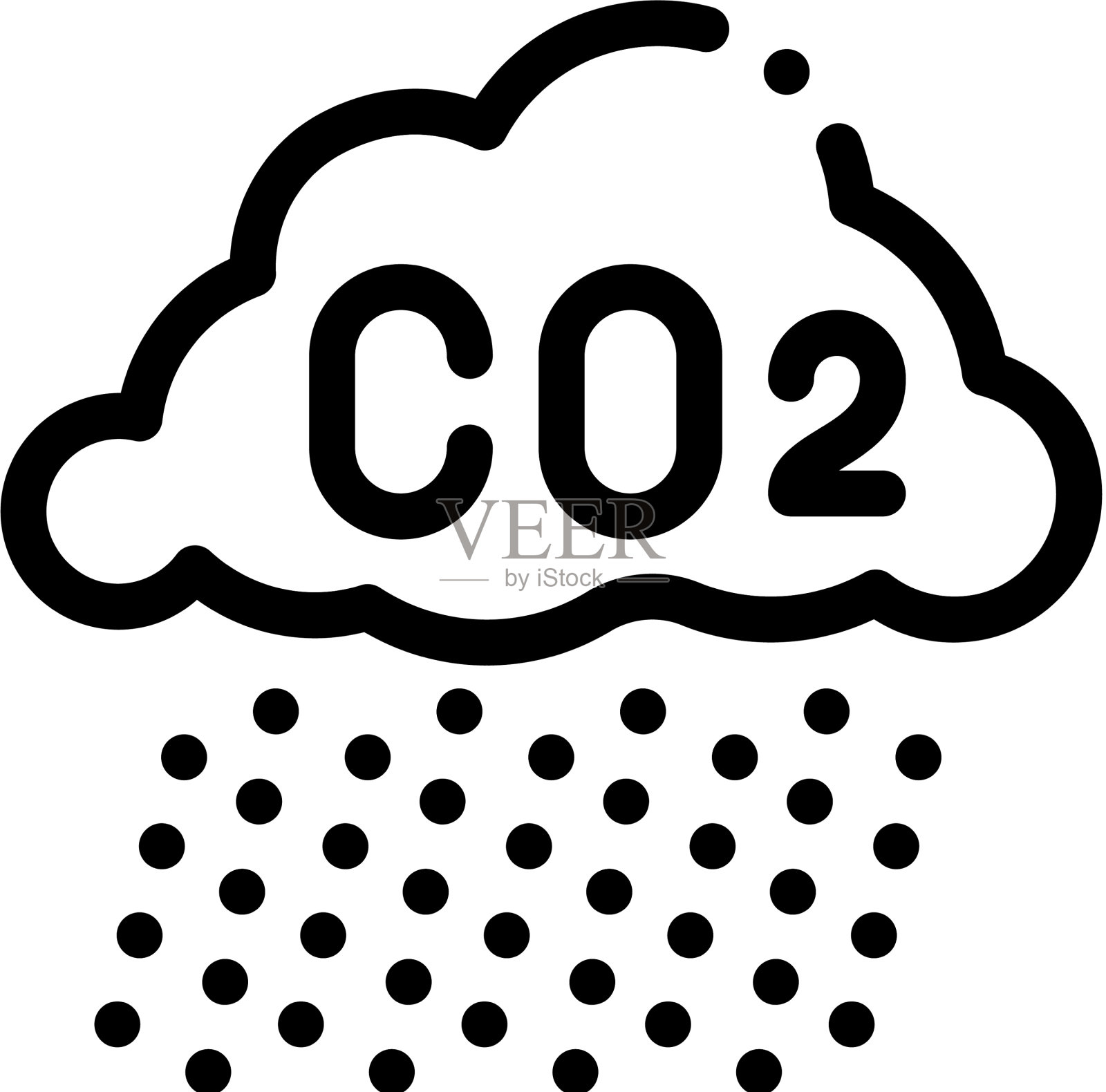 酸雨图标轮廓图标素材