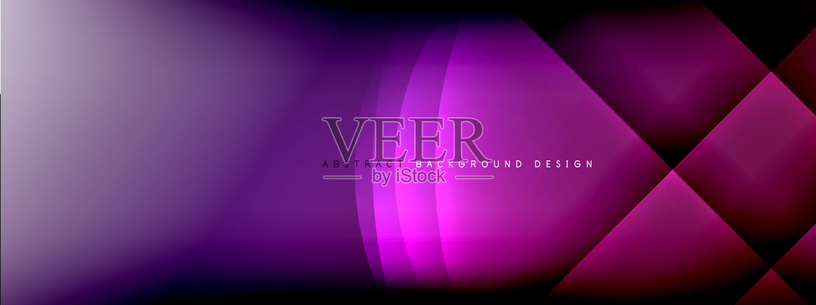 矢量抽象背景-带有阴影和光照效果的流体梯度上的圆和叉。技术或商业闪闪发光的文本设计模板插画图片素材