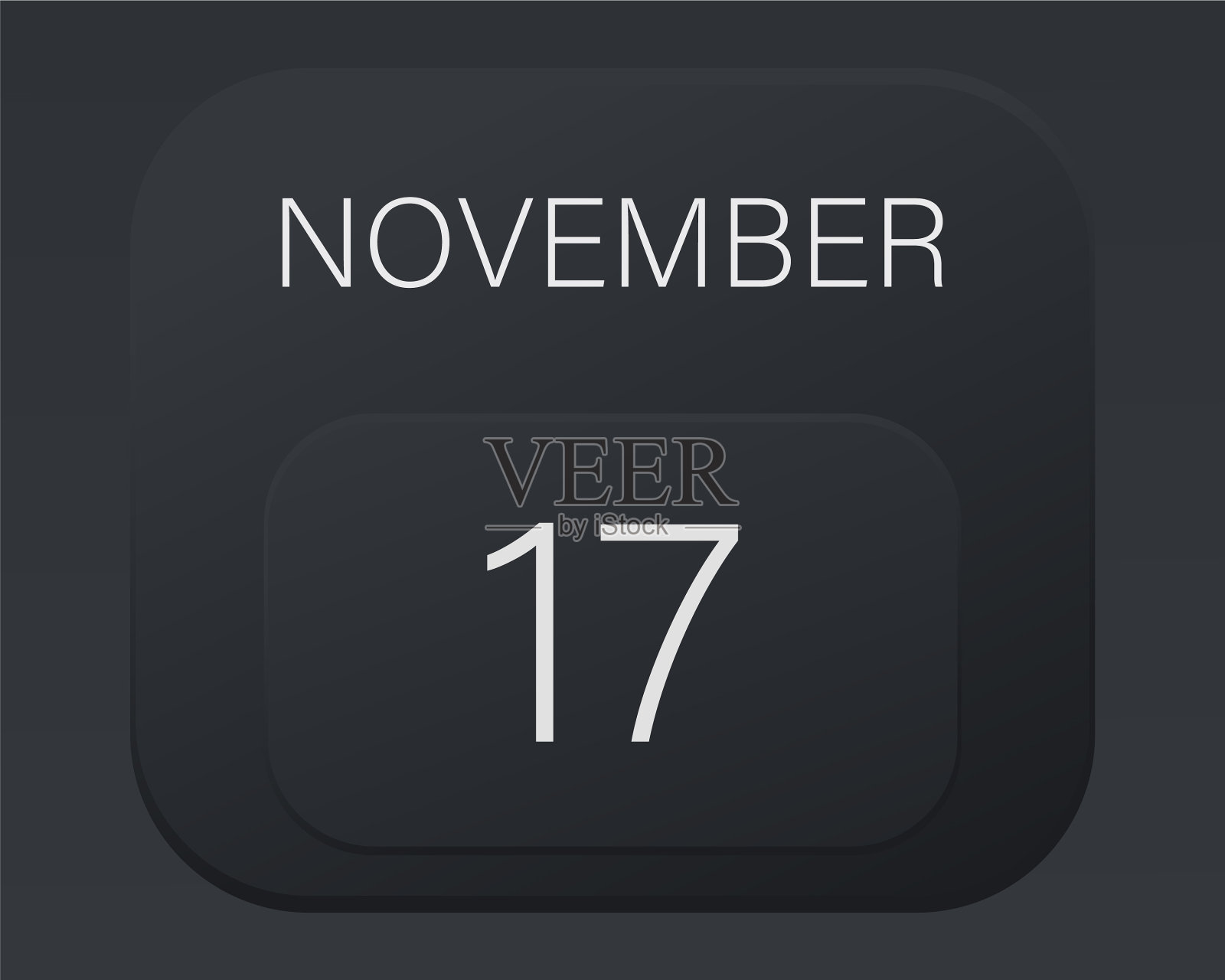 设计日历2021年在时尚的黑色风格插画图片素材