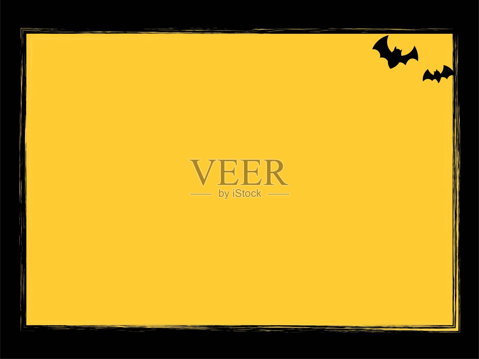 万圣节的框架插画图片素材