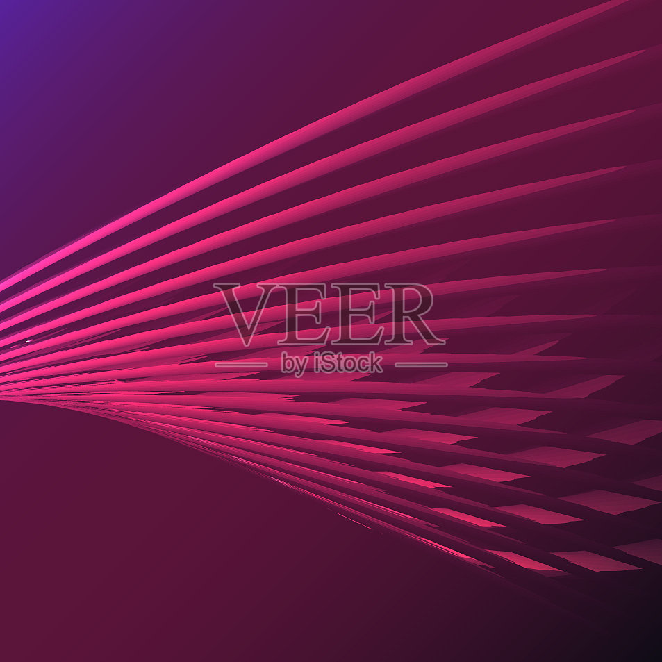 美丽的紫粉色抽象神奇的能量插画图片素材