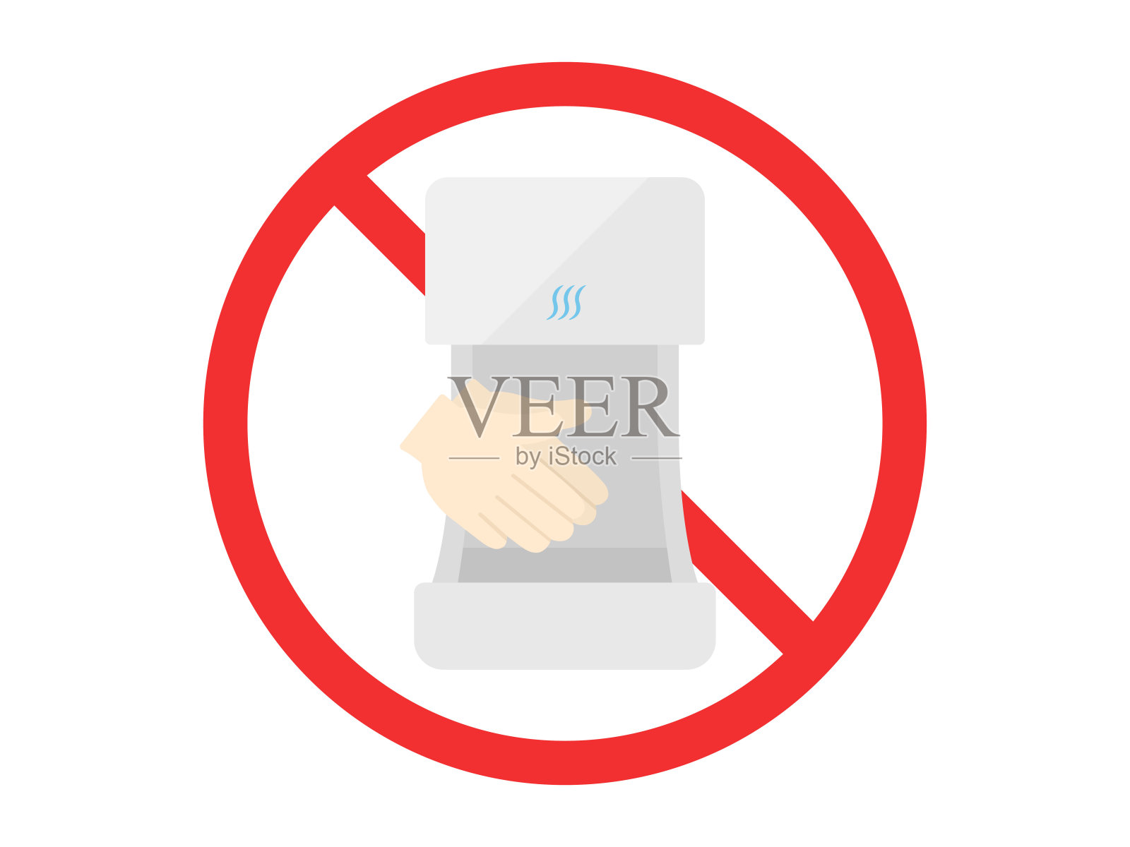 手干燥机插画图片素材