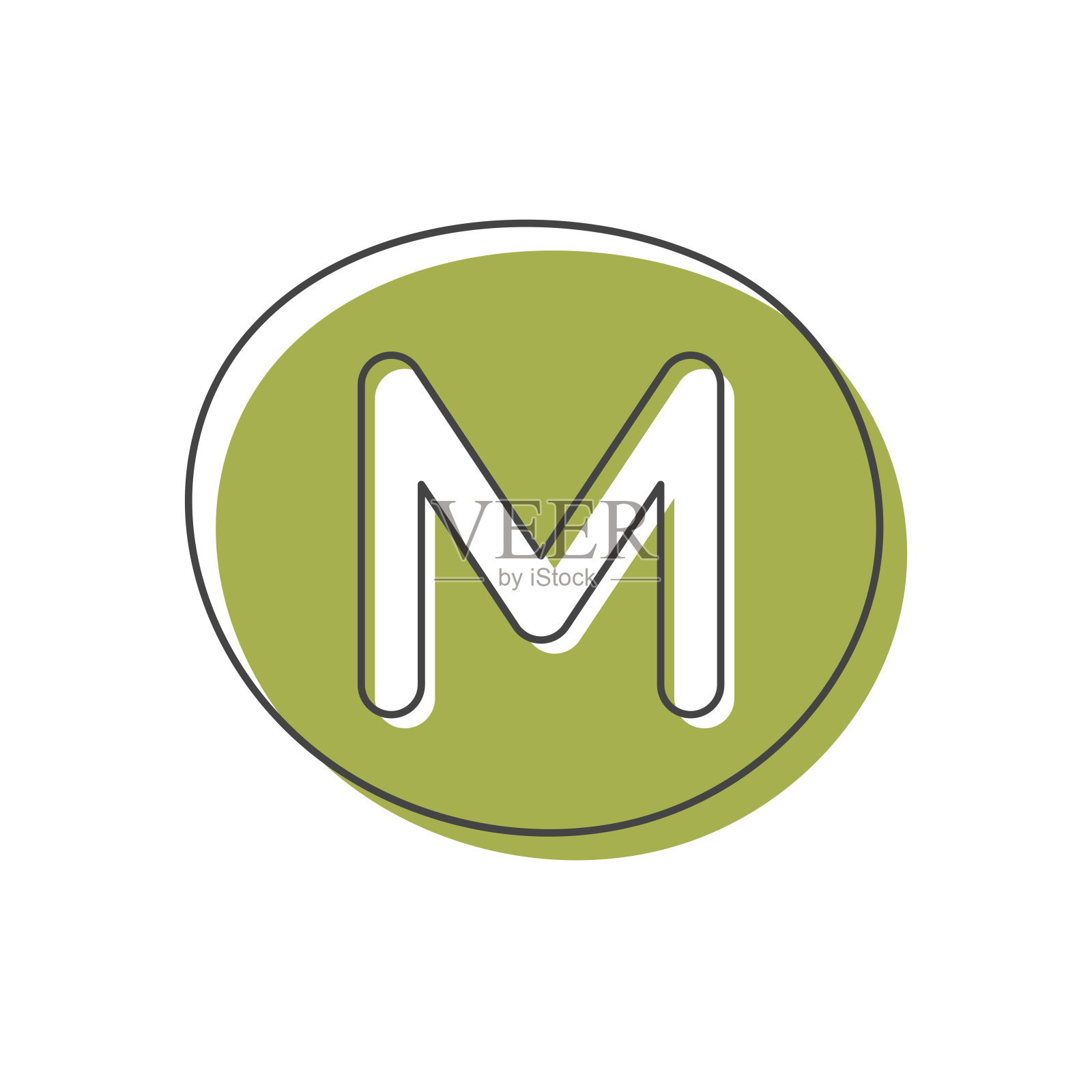 背景与英文字母表中的一个字母。卡片来自一套儿童发展和教育。矢量插图。插画图片素材