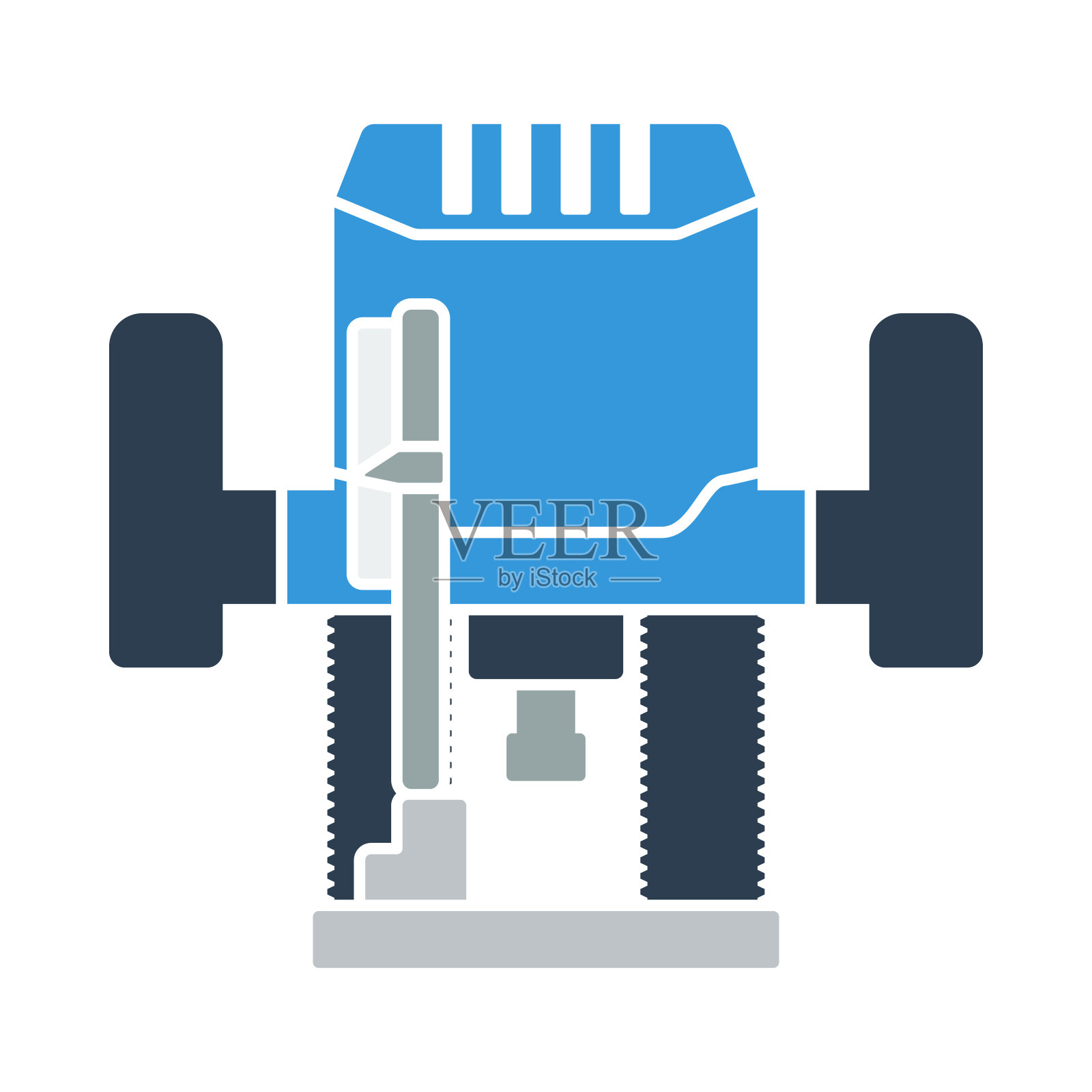 柱塞铣刀图标插画图片素材