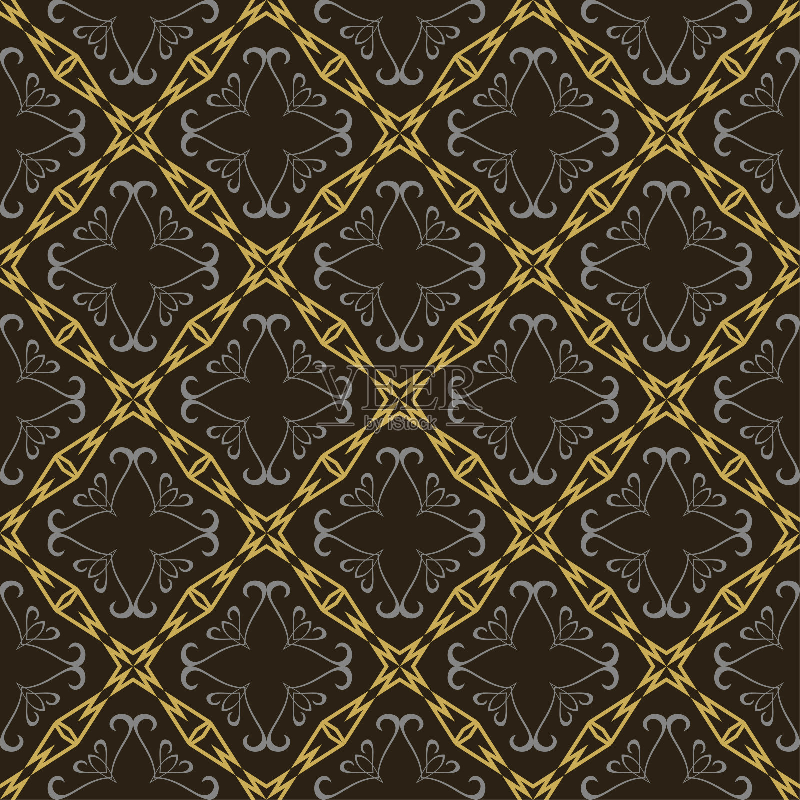 无缝图案背景,几何时尚的壁纸背景纹理插画图片素材