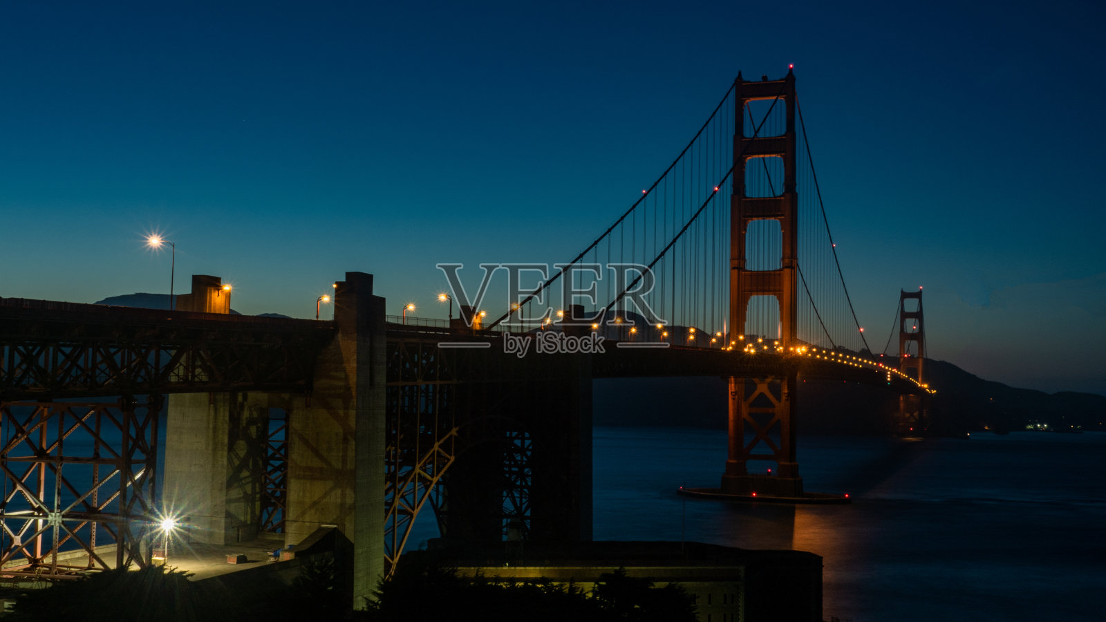 金门大桥夜景照片摄影图片
