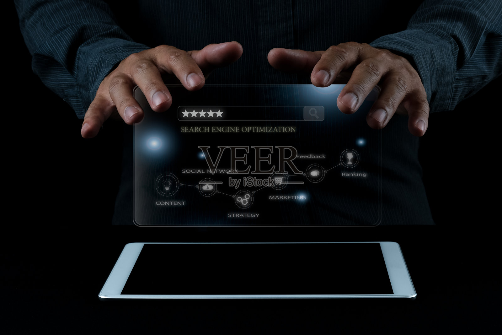 数字营销SEO图片概念创意与信息图表细节照片摄影图片