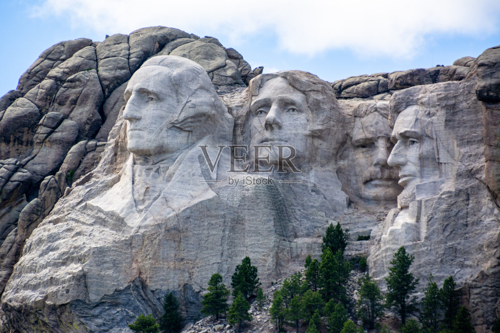 拉什莫尔山华盛顿侧影照片摄影图片