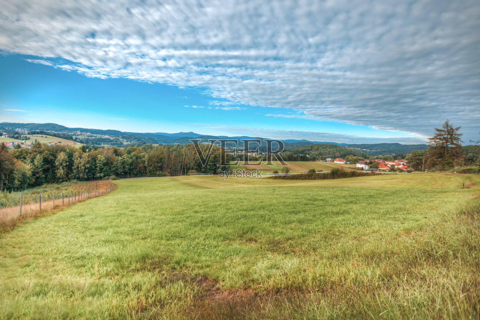 美丽的高动态范围巴伐利亚风景图片照片摄影图片