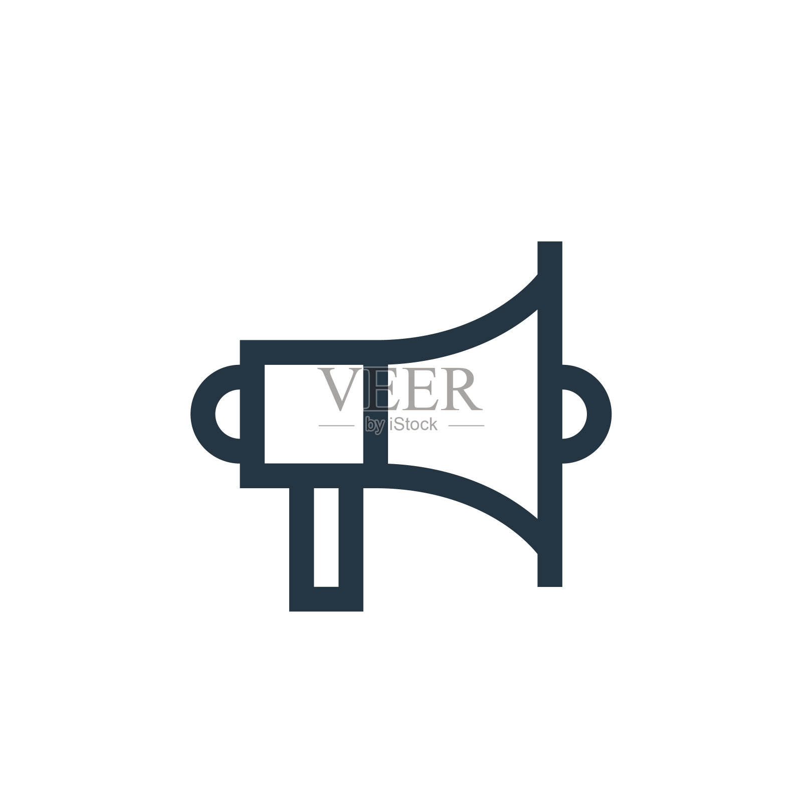 宣传矢量图标孤立的白色背景。大纲、细线宣传图标用于网站设计和手机、应用程序开发。细线宣传大纲图标矢量插图。插画图片素材