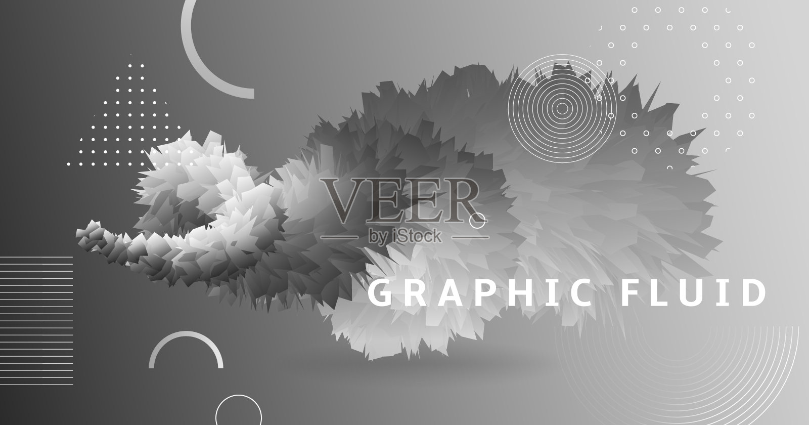 色波抽象。霓虹灯梯度运动。插画图片素材