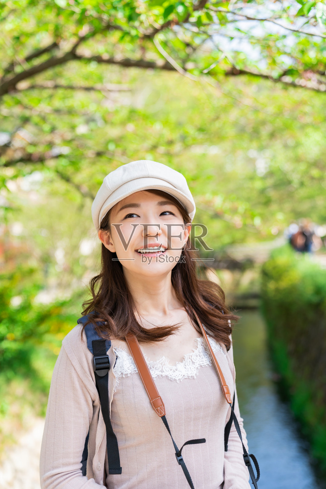 在日本京都旅行的亚洲女性照片摄影图片