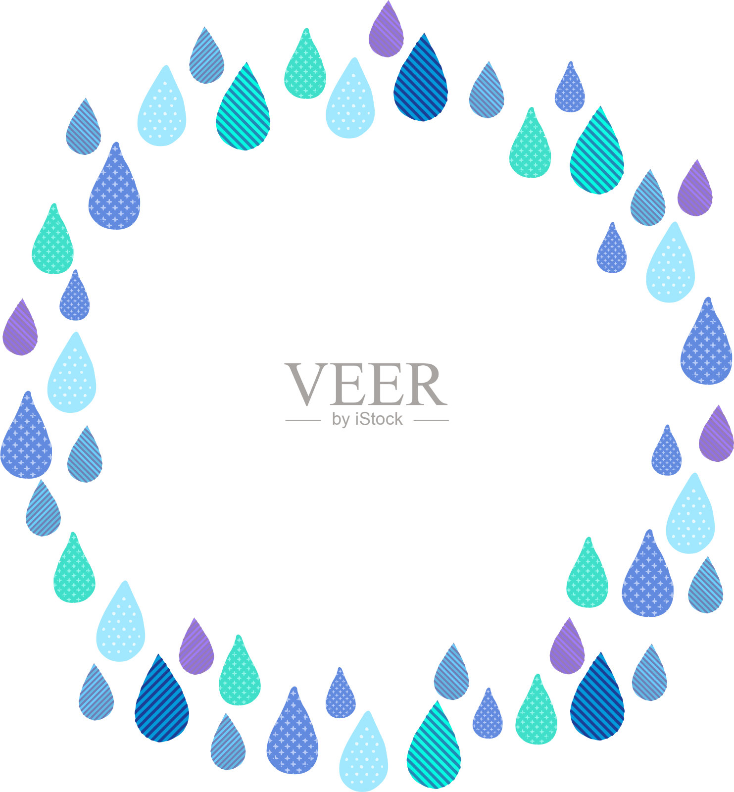 雨滴轮架插画图片素材