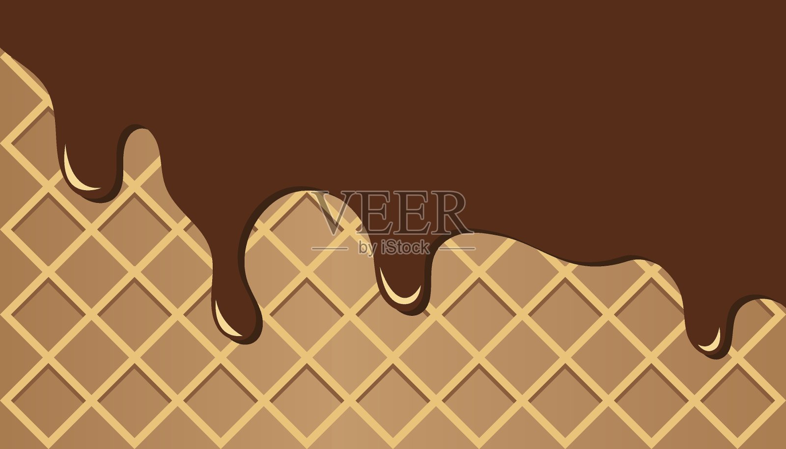 巧克力流背景插画图片素材