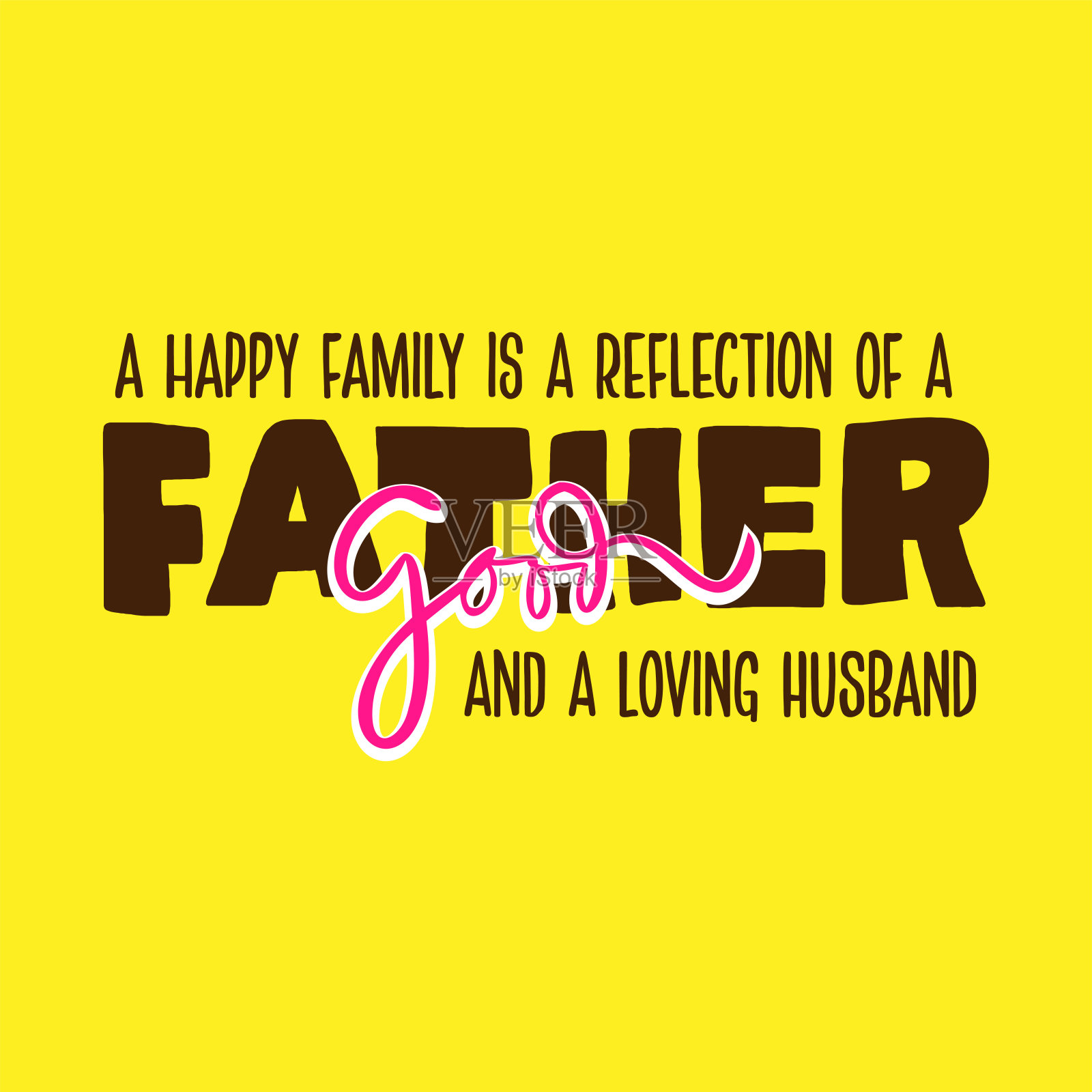 设计庆祝父亲节快乐。为贺卡,横幅,传单,邀请,祝贺,海报设计的模板。矢量插图。插画图片素材