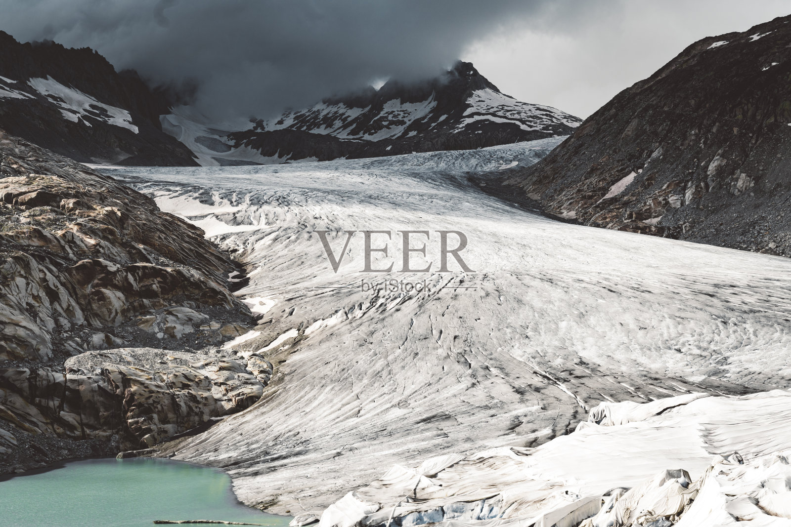 罗纳冰川-弗尔卡山口照片摄影图片