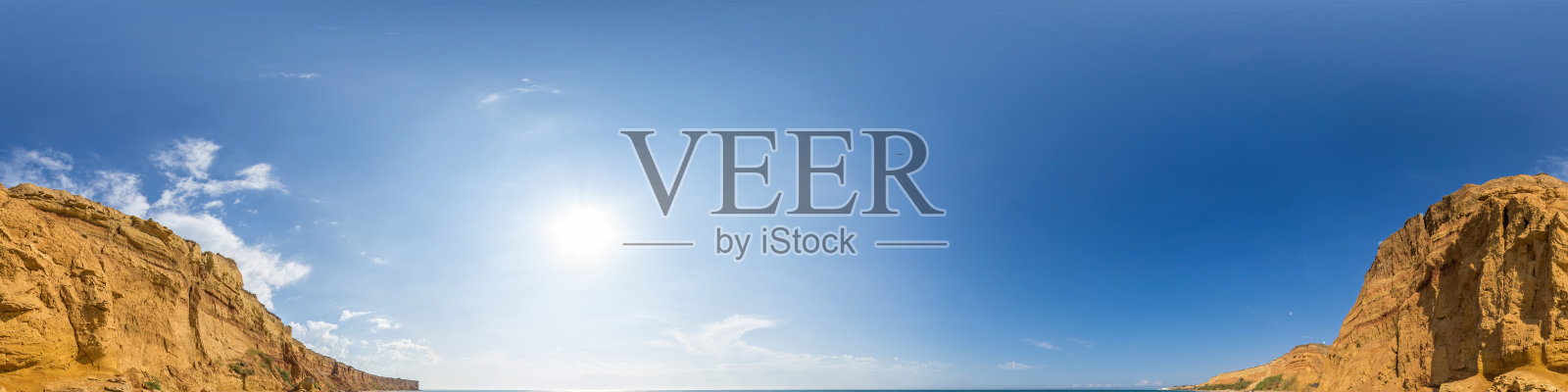 天空部分的全景与云,没有地面,便于在3D图形和全景合成在空中和地面球形全景作为一个天空圆顶照片摄影图片