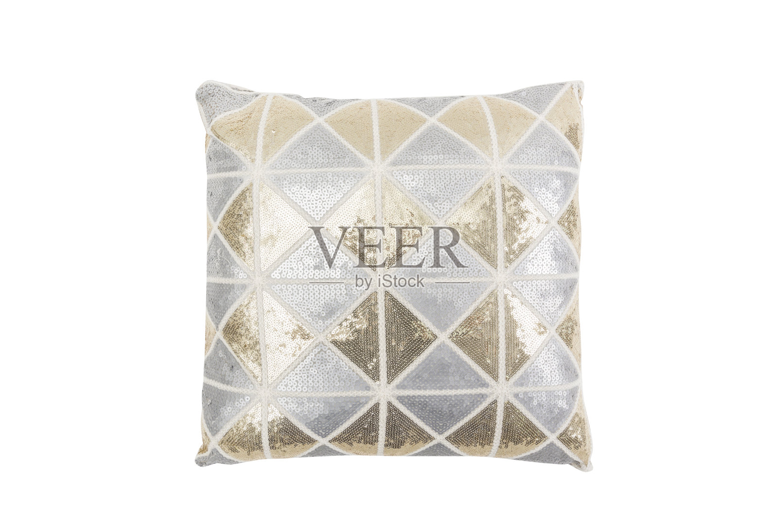 白色背景下枕头的纹理细节照片摄影图片