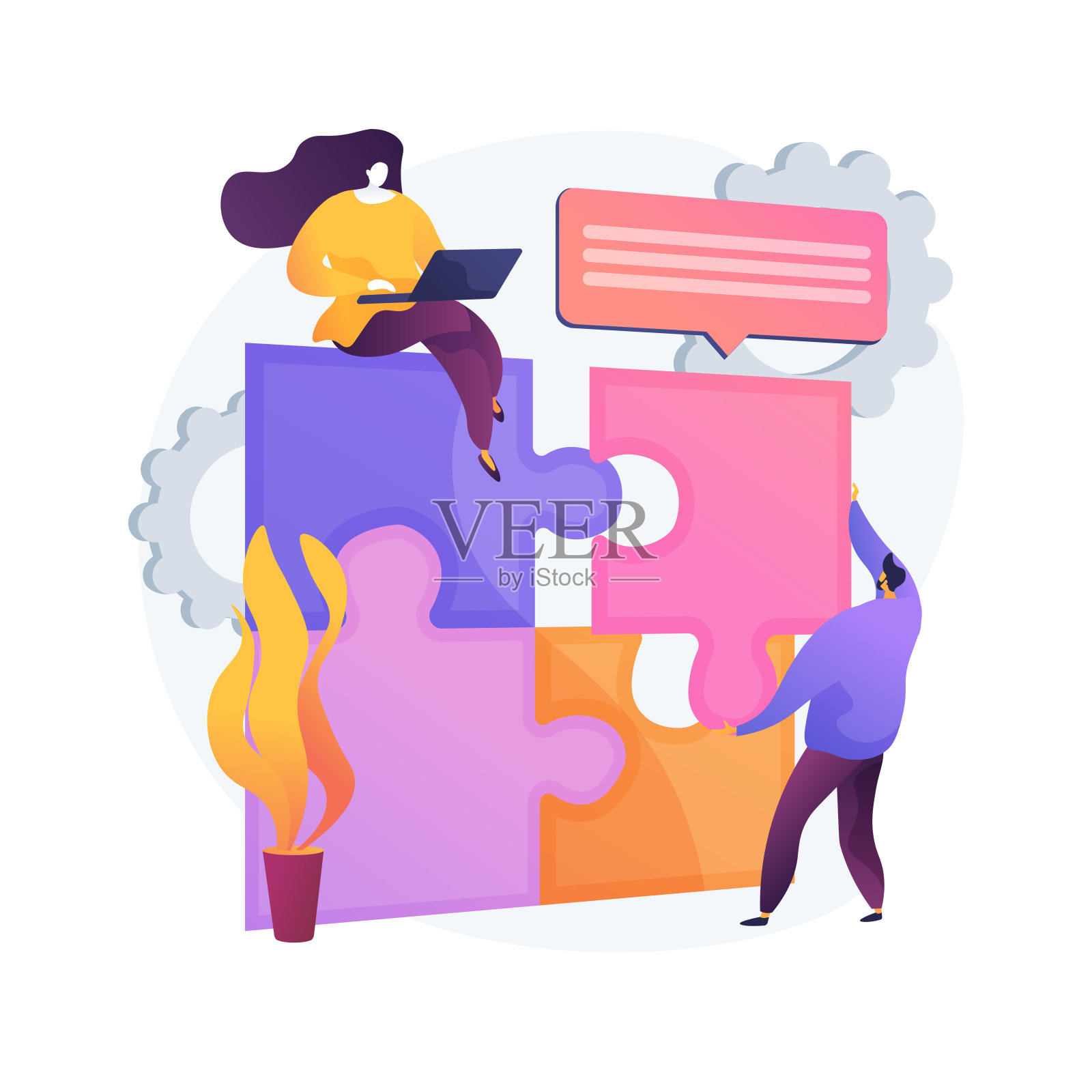 设计结构矩阵抽象概念矢量图。插画图片素材