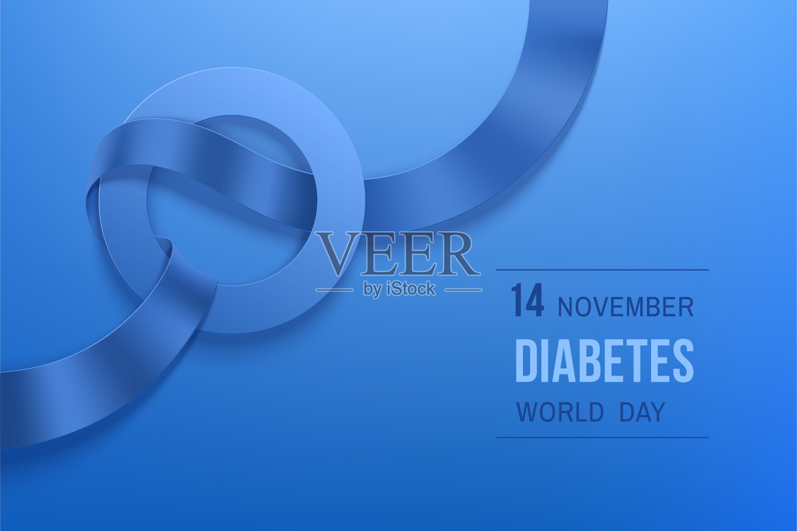 世界糖尿病日横横幅插画图片素材