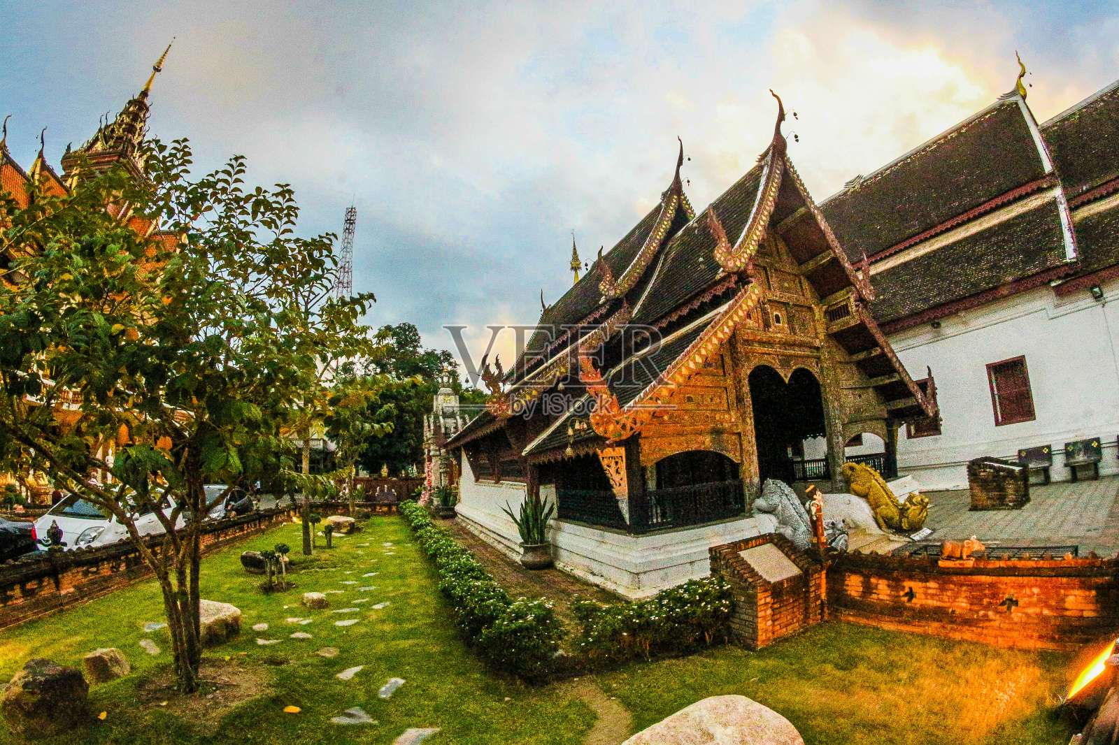 泰国清迈Wat in照片摄影图片