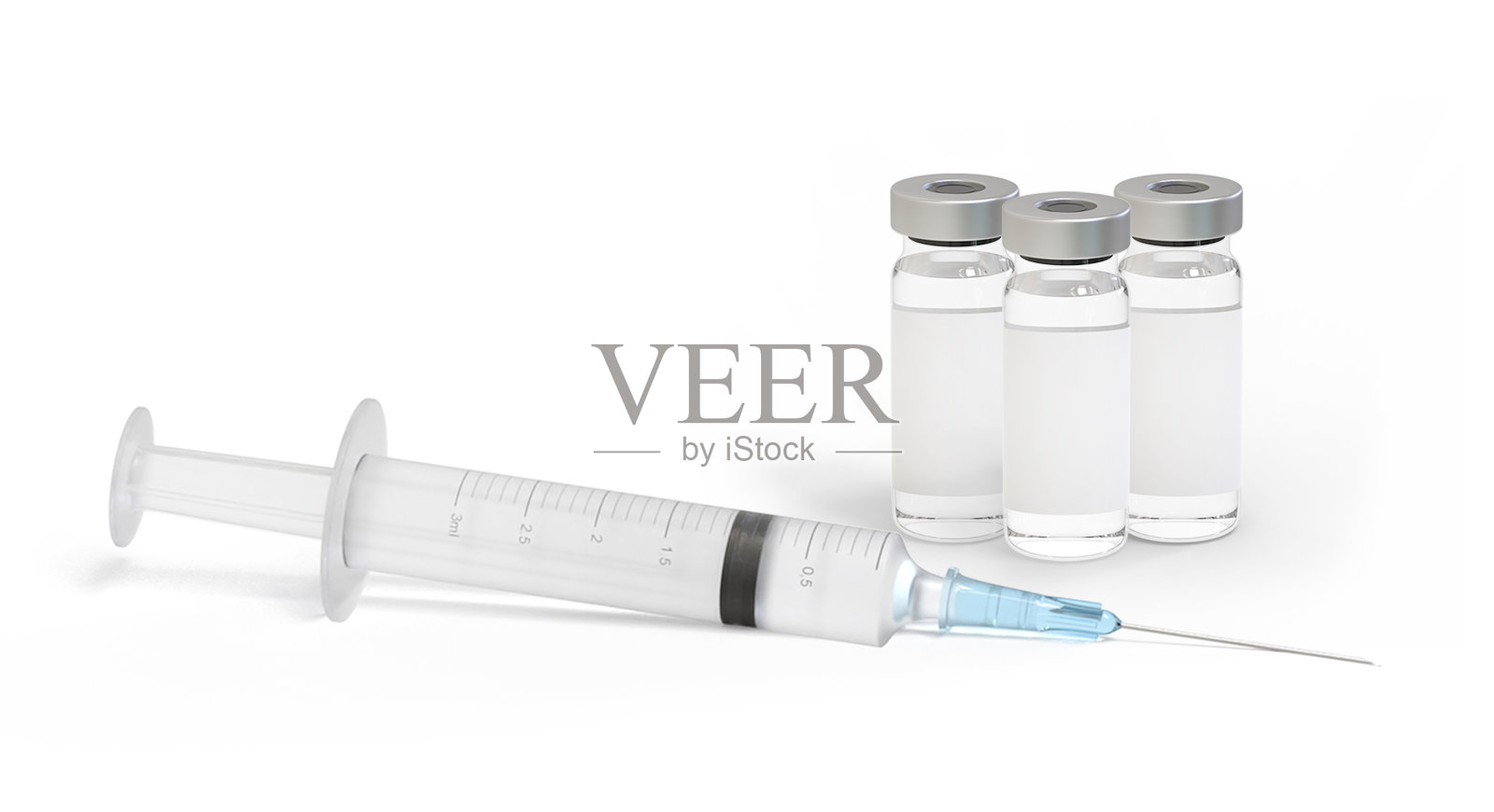 疫苗和注射器,用于预防、免疫和治疗病毒感染照片摄影图片