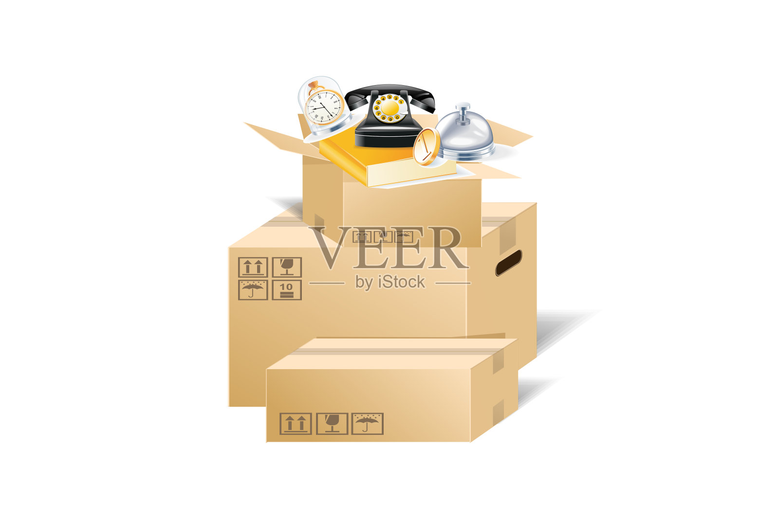 白底纸板箱照片摄影图片