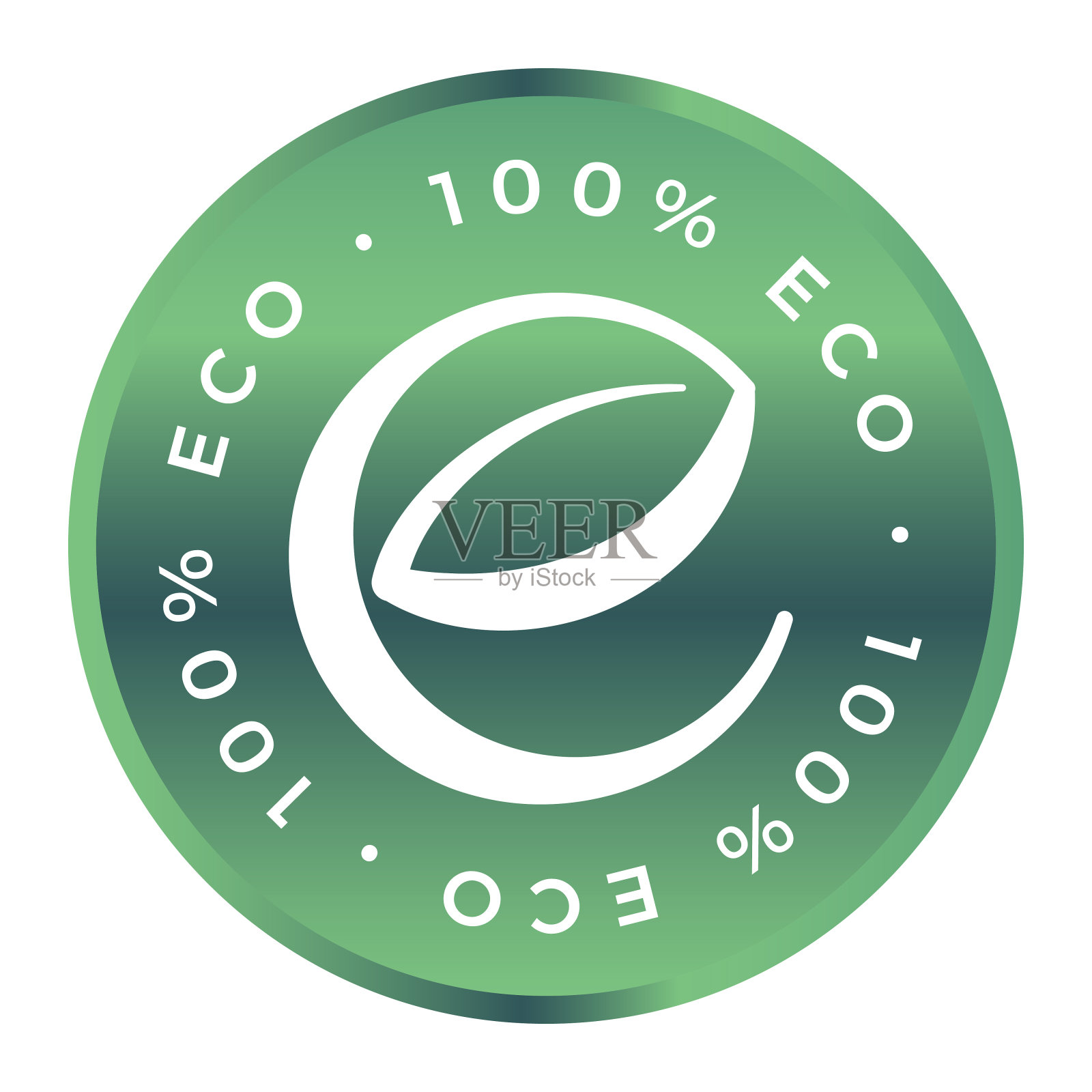 100%生态产品矢量图标标志插画图片素材