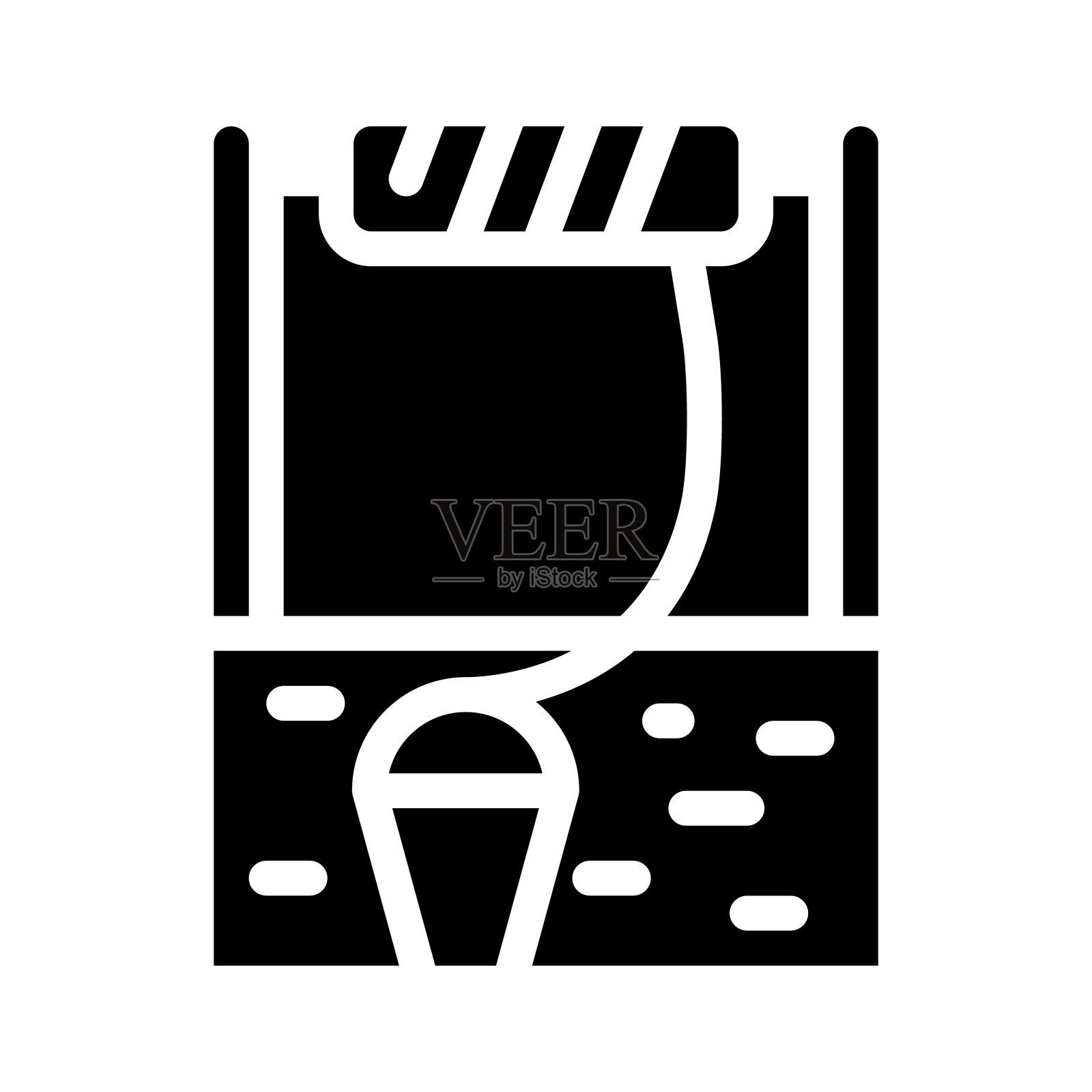 水井字形图标矢量孤立的插图插画图片素材