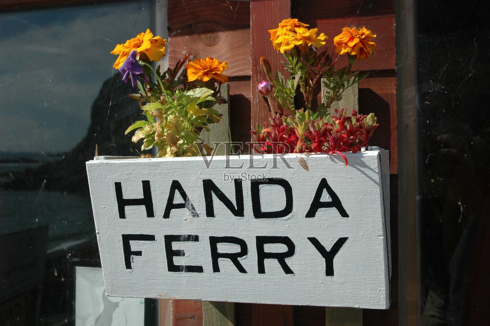 手绘的“Handa Ferry标志”照片摄影图片