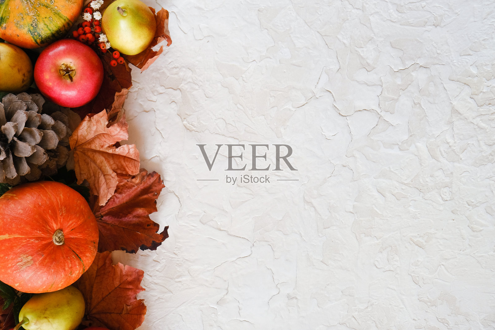 秋天时令美食,感恩节概念。照片摄影图片