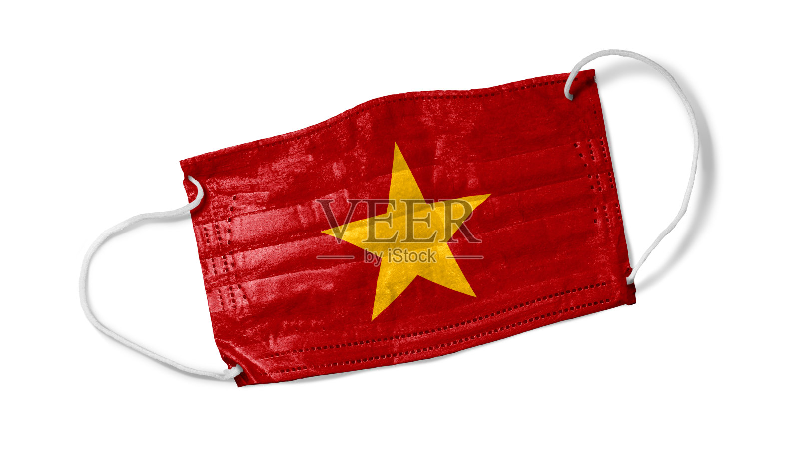 越南国旗面具。jpg照片摄影图片