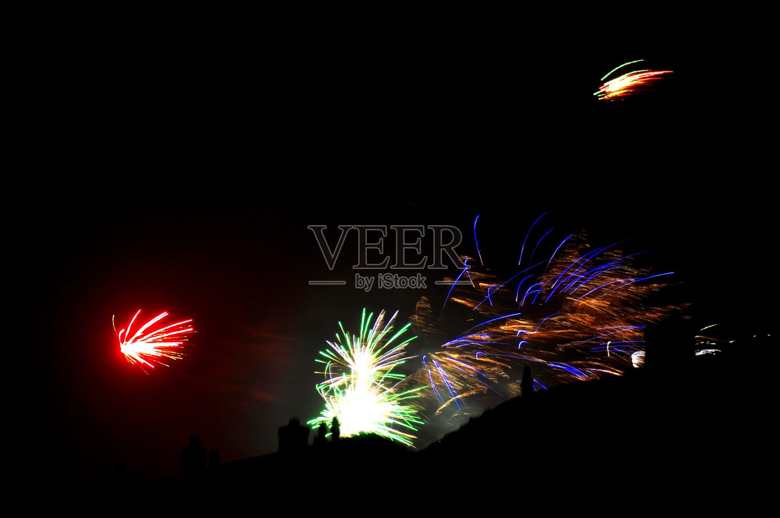 烟花照片摄影图片