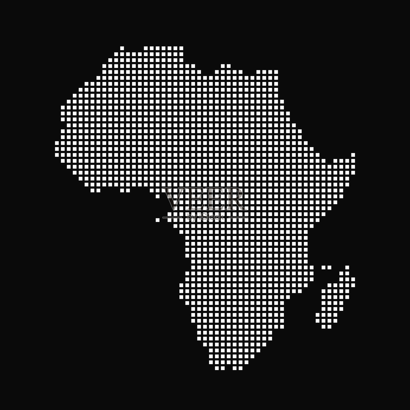 非洲地图插画图片素材