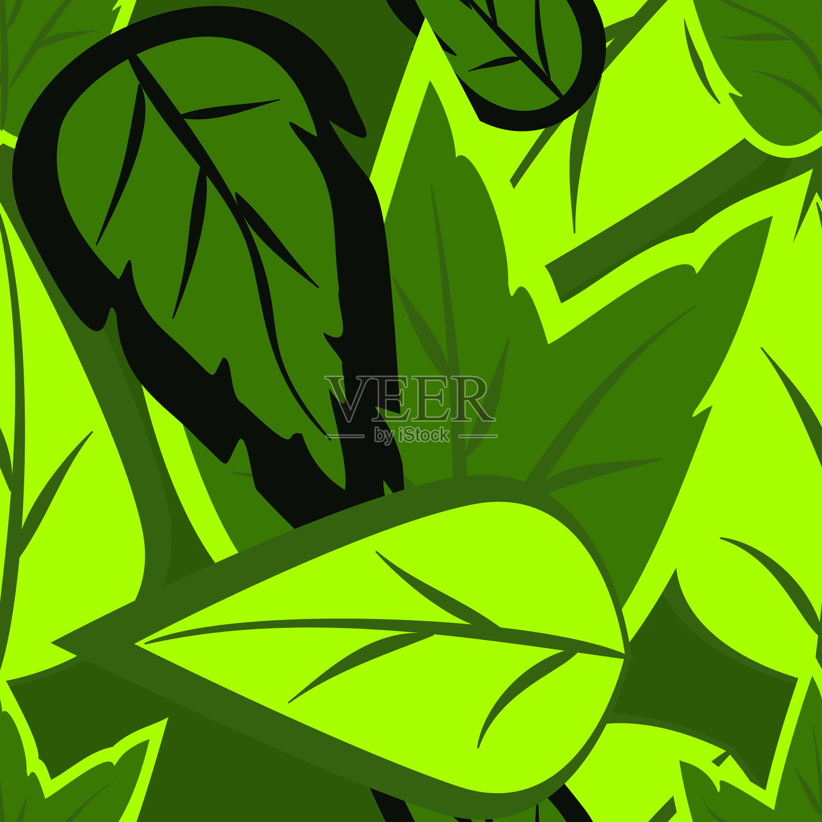 抽象无缝彩色图案异国形状插画图片素材